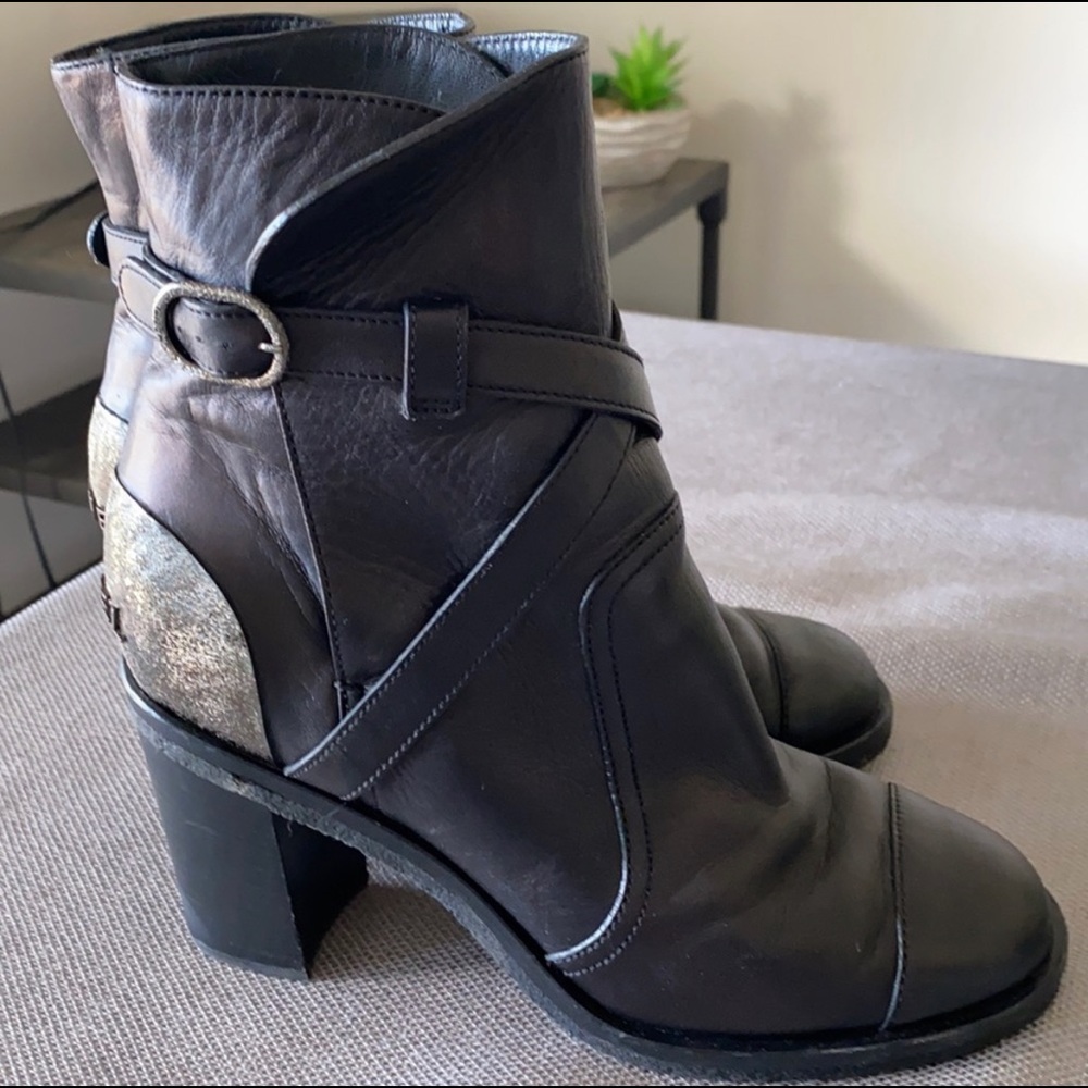 Black Chanel Ankle Boots
